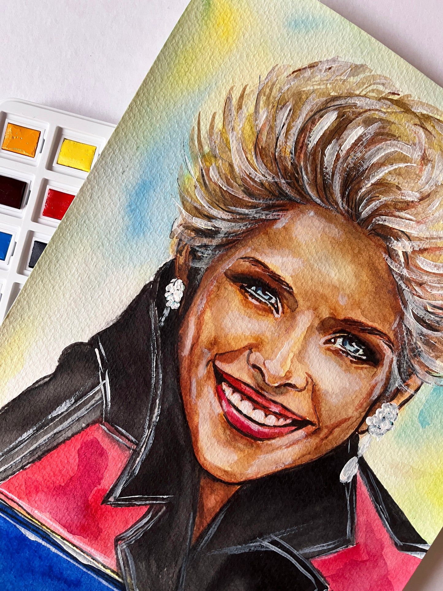 C. C. Catch, ORIGINAL Watercolor Painting, Artwork by Svetlana Pelin
