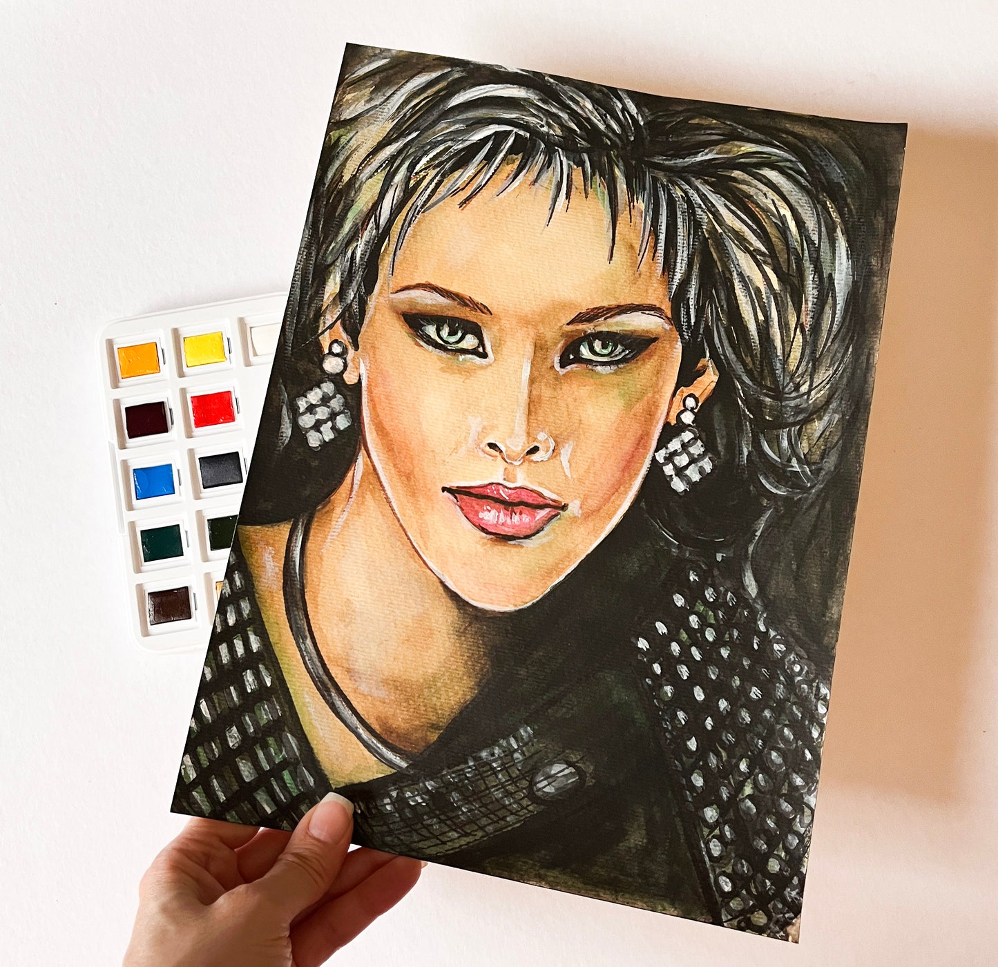 C. C. Catch, ORIGINAL Watercolor Painting, Artwork by Svetlana Pelin