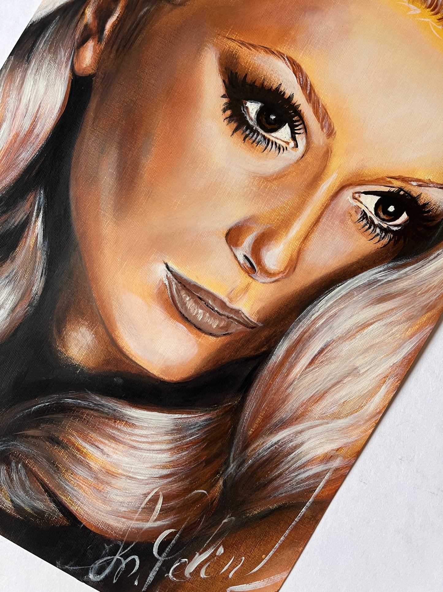 Catherine Deneuve, ORIGINAL Oil Painting, Artwork by Svetlana Pelin