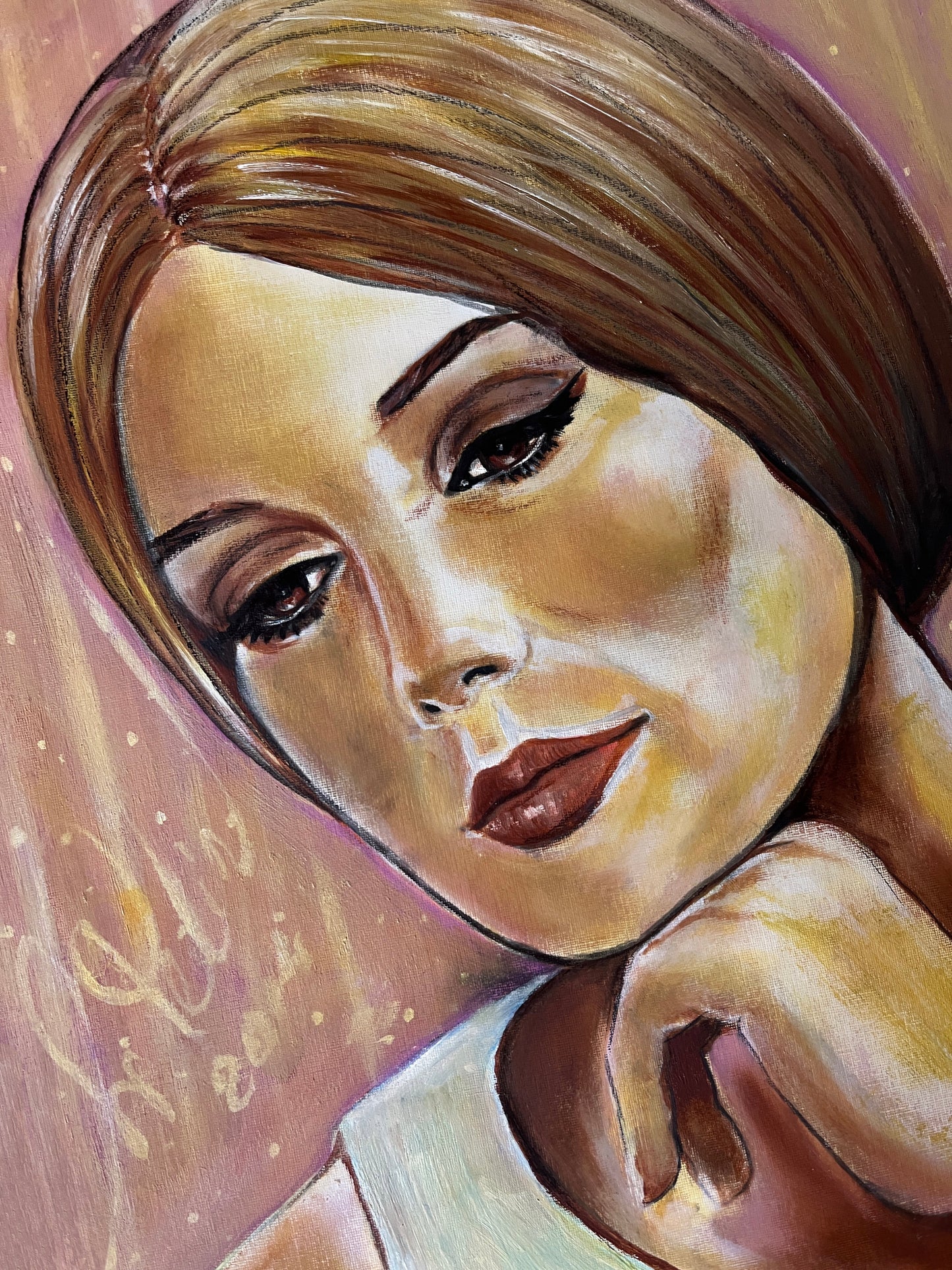 Catherine Deneuve, Donkey Skin, ORIGINAL Oil Painting, Artwork by Svetlana Pelin