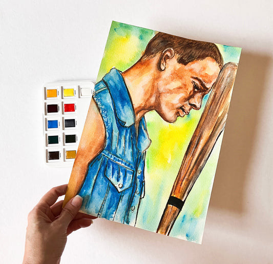 Channing Tatum, ORIGINAL Watercolor Painting, Artwork by Svetlana Pelin