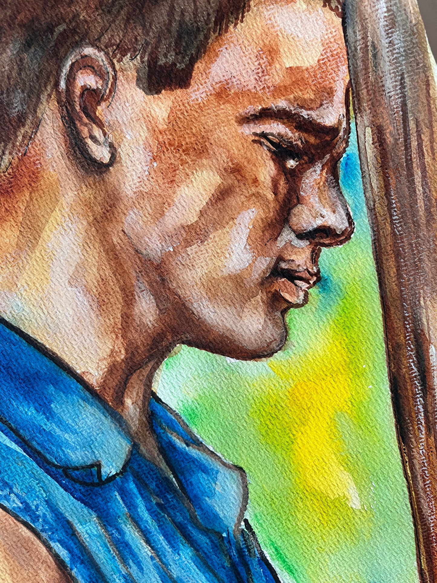 Channing Tatum, ORIGINAL Watercolor Painting, Artwork by Svetlana Pelin