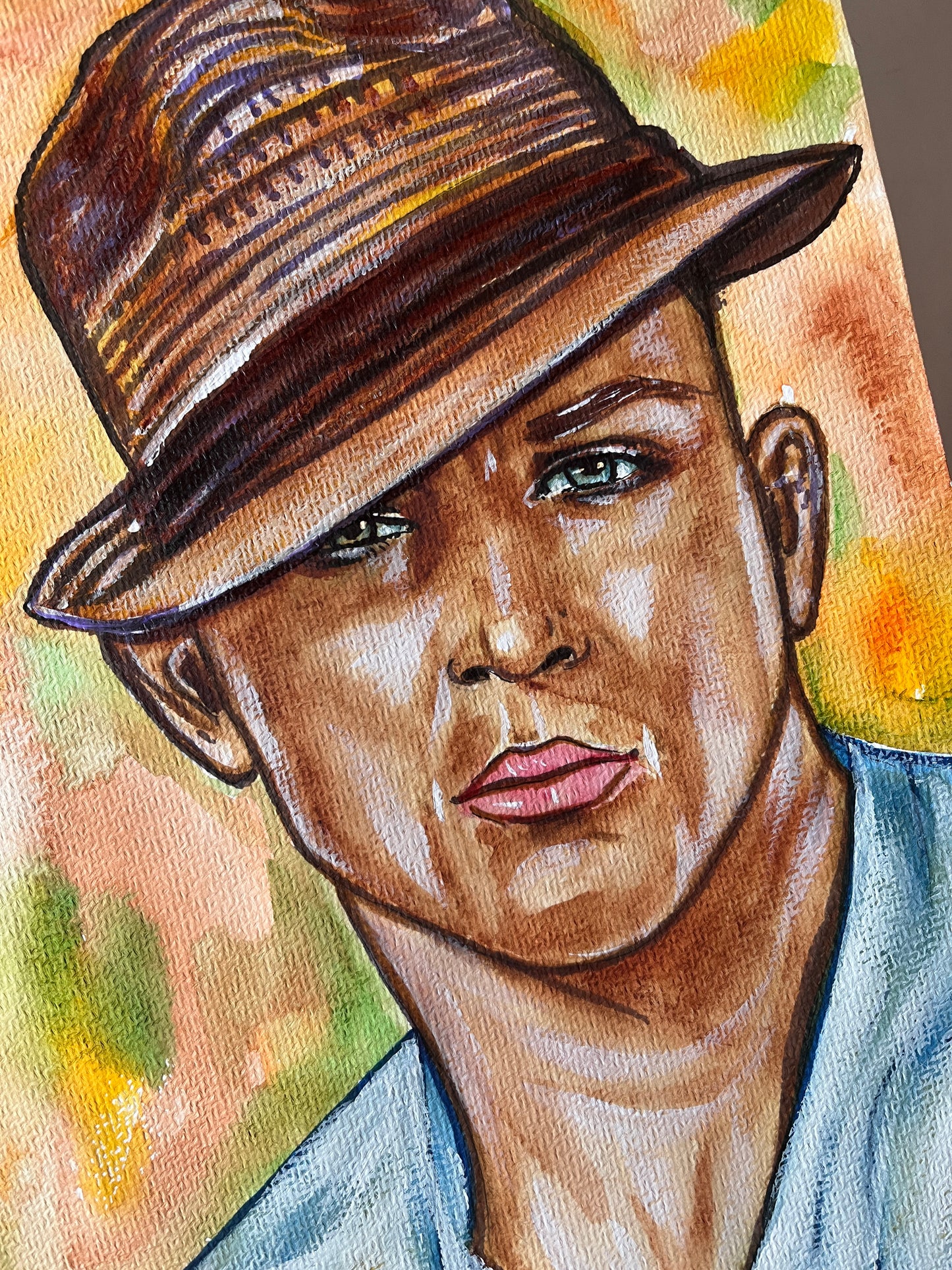 Channing Tatum, ORIGINAL Watercolor Painting, Artwork by Svetlana Pelin