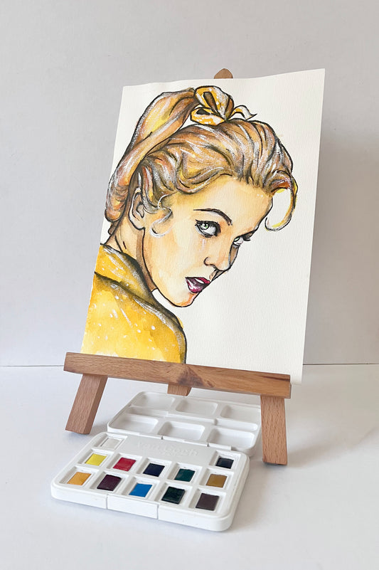 Ann-Margret, ORIGINAL Watercolor Painting, Artwork by Svetlana Pelin