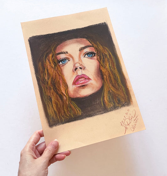 Denise Richards, ORIGINAL Pastel drawing, Artwork by Svetlana Pelin
