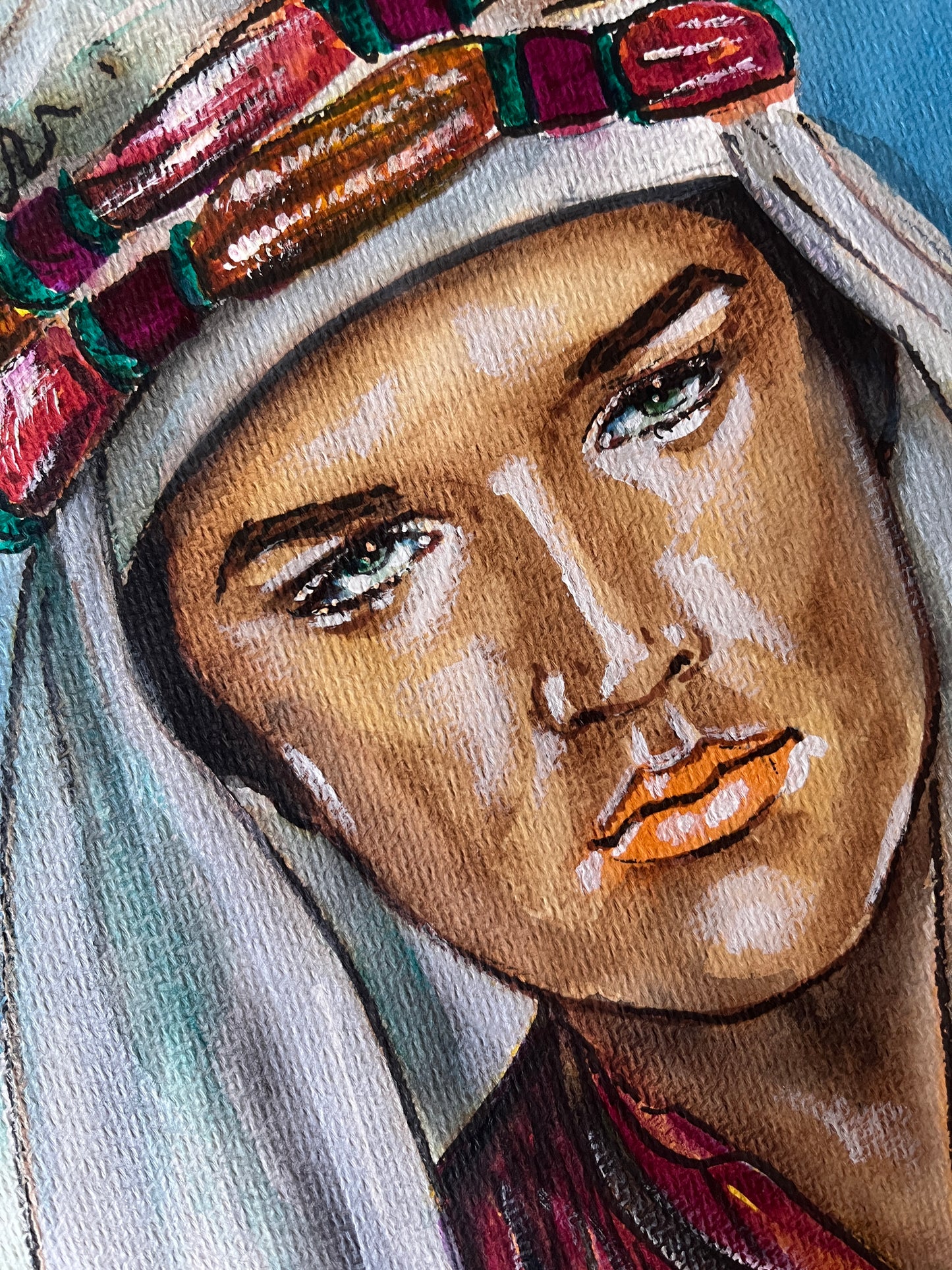 Elvis Presley, Harum Scarum, ORIGINAL Watercolor Painting, Artwork by Svetlana Pelin