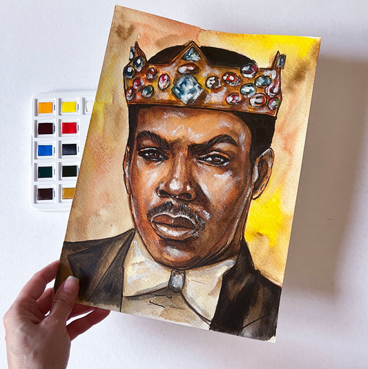 Eddie Murphy, ORIGINAL Watercolor Painting, Artwork by Svetlana Pelin