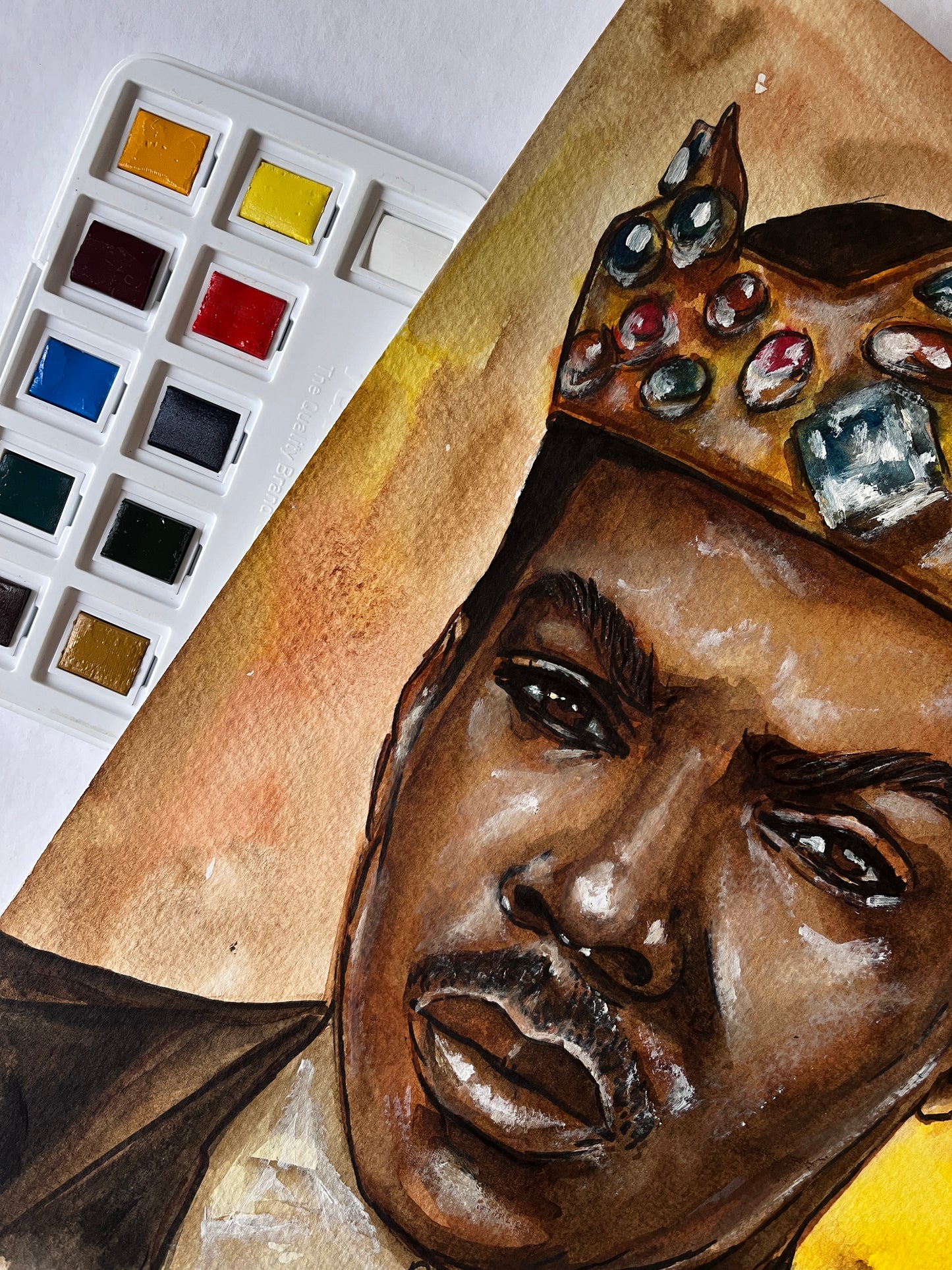 Eddie Murphy, ORIGINAL Watercolor Painting, Artwork by Svetlana Pelin