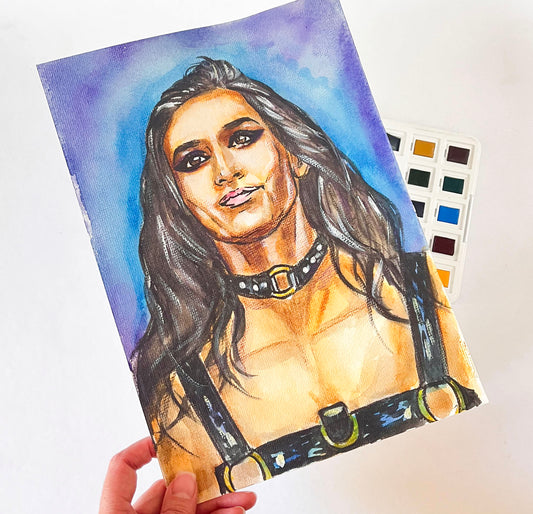 Ethan Torchio, ORIGINAL Watercolor Painting, Artwork by Svetlana Pelin