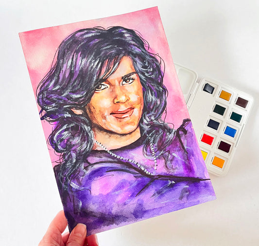 Thomas Anders, TA, MT, ORIGINAL Watercolor Painting, Artwork by Svetlana Pelin