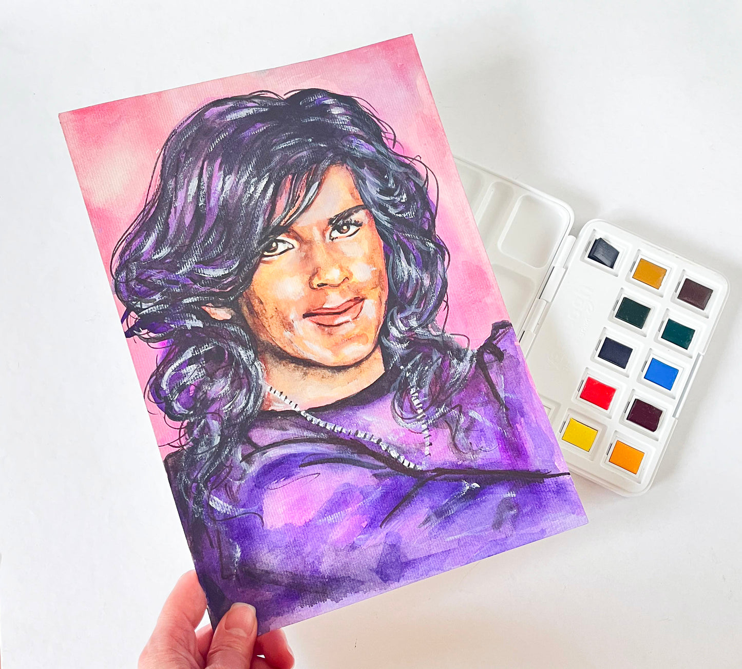 Thomas Anders, TA, MT, ORIGINAL Watercolor Painting, Artwork by Svetlana Pelin