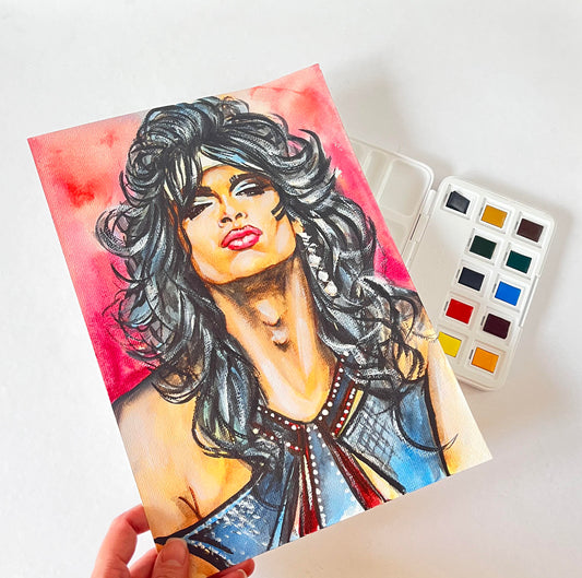Tommy Lee, ORIGINAL Watercolor Painting, Artwork by Svetlana Pelin