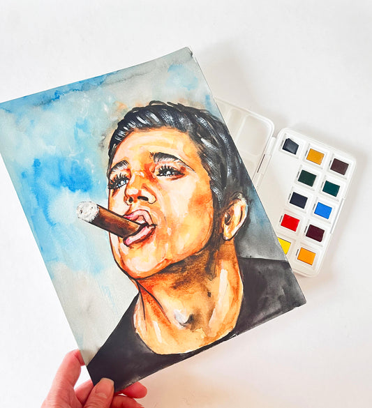 Mel Gibson, ORIGINAL Watercolor Painting, Artwork by Svetlana Pelin
