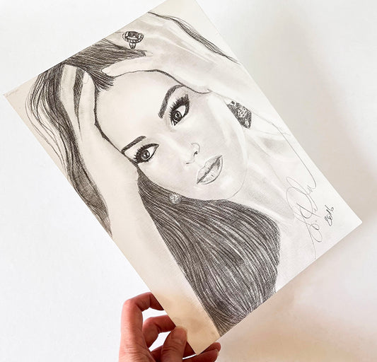 Monica Bellucci, ORIGINAL Pencil Drawing, Artwork by Svetlana Pelin