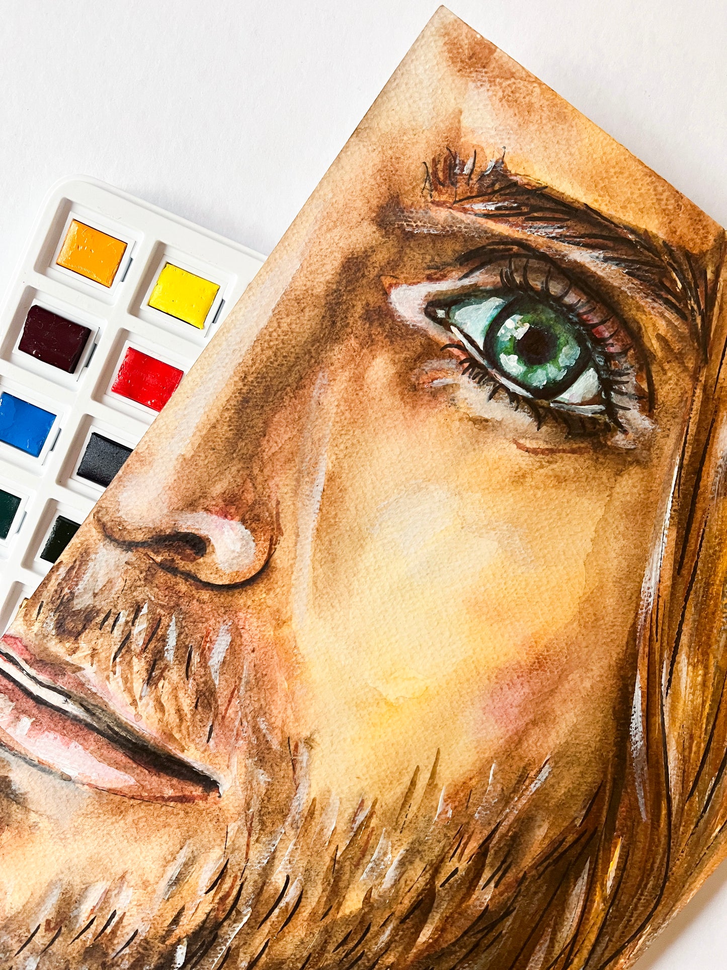 Jared Leto, ORIGINAL Watercolor Painting, Artwork by Svetlana Pelin