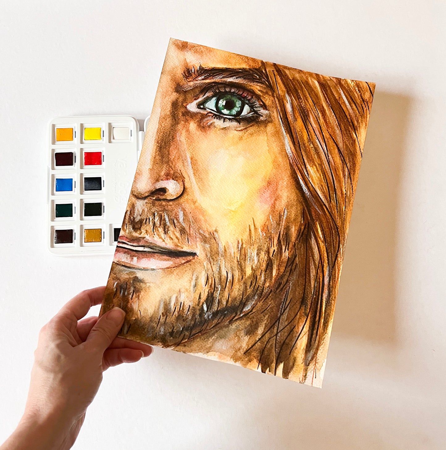 Jared Leto, ORIGINAL Watercolor Painting, Artwork by Svetlana Pelin