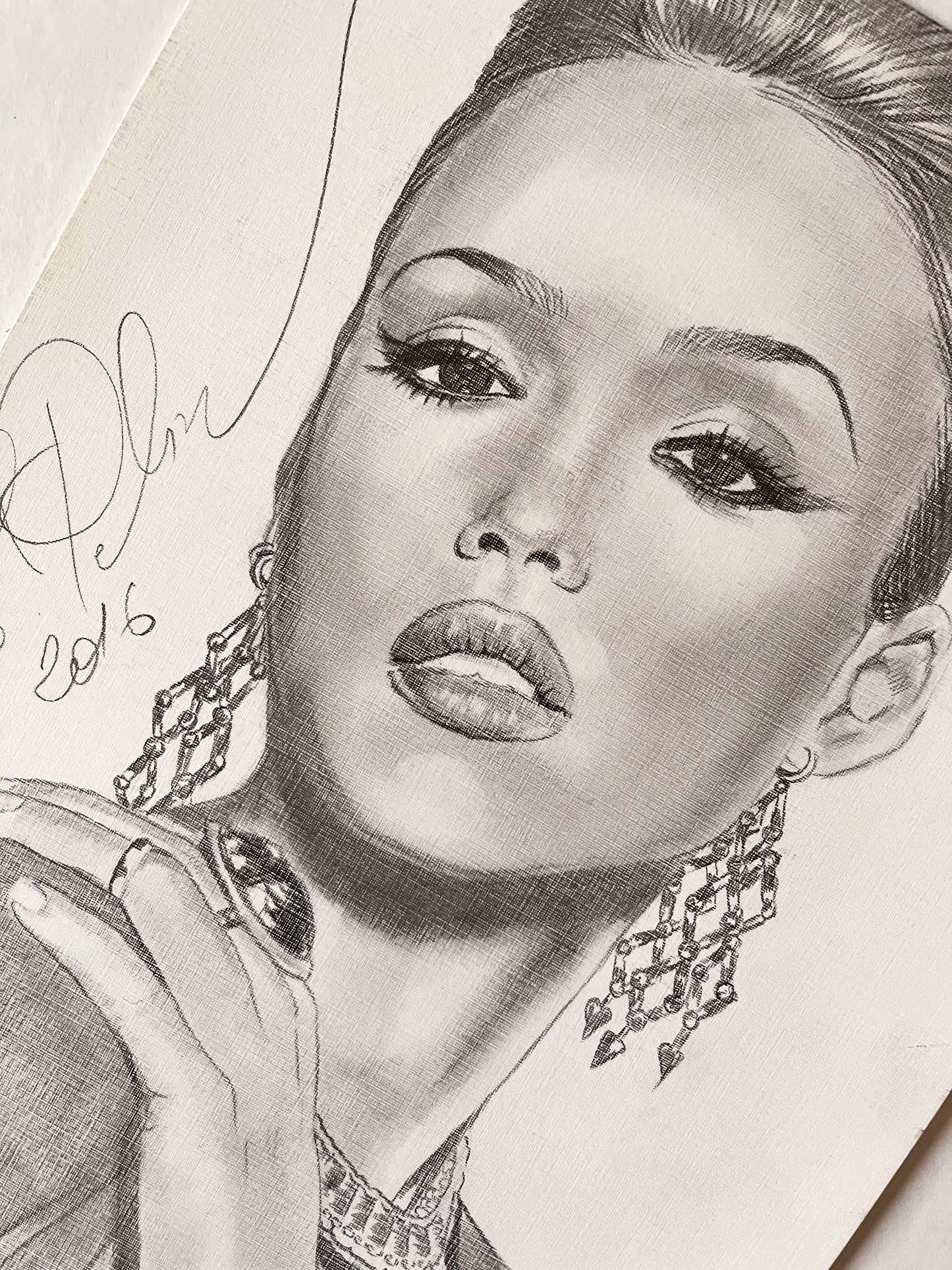 Jessica Alba, ORIGINAL Pencil Drawing, Artwork by Svetlana Pelin