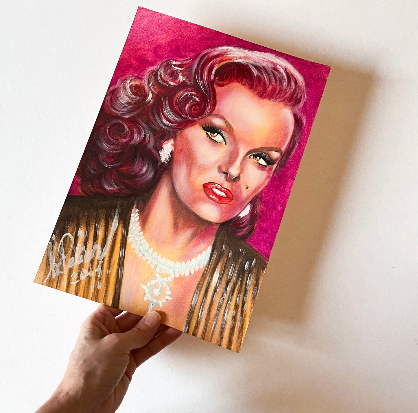 Jane Russell, ORIGINAL Oil Painting, Artwork by Svetlana Pelin