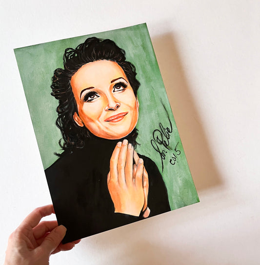 Juliette Binoche, ORIGINAL Oil Painting, Artwork by Svetlana Pelin