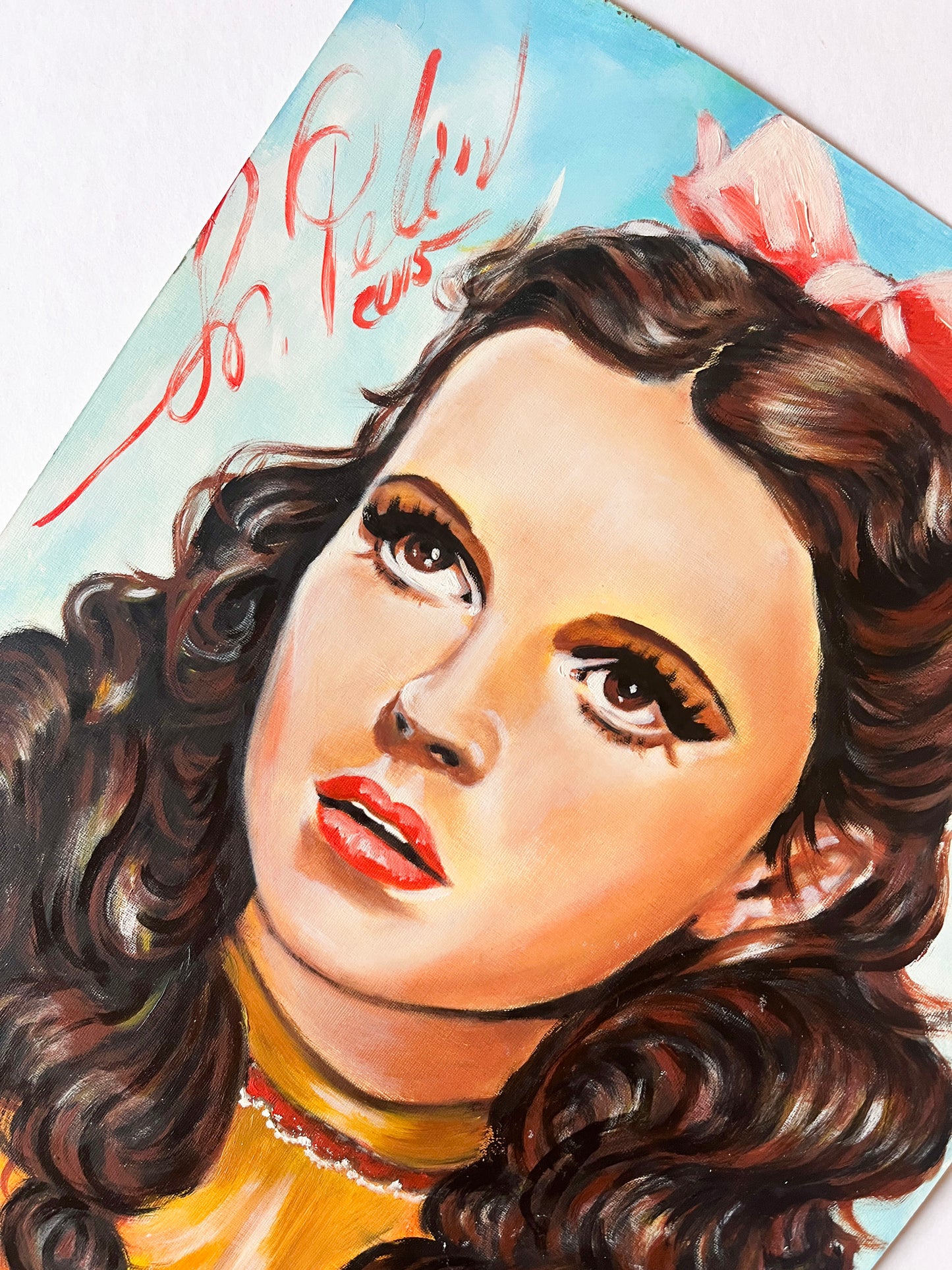 Judy Garland, Dorothy Gale, The Wizard of Oz, ORIGINAL Oil Painting, Artwork by Svetlana Pelin