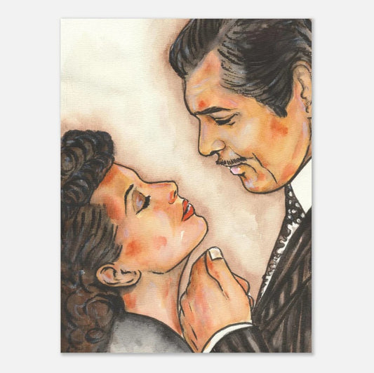 Clark Gable and Vivien Leigh as Rhett and Scarlett in Gone With the Wind