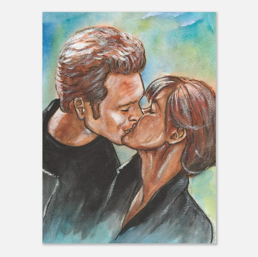 Shannen Doherty and Luke Perry in Beverly Hills 90210