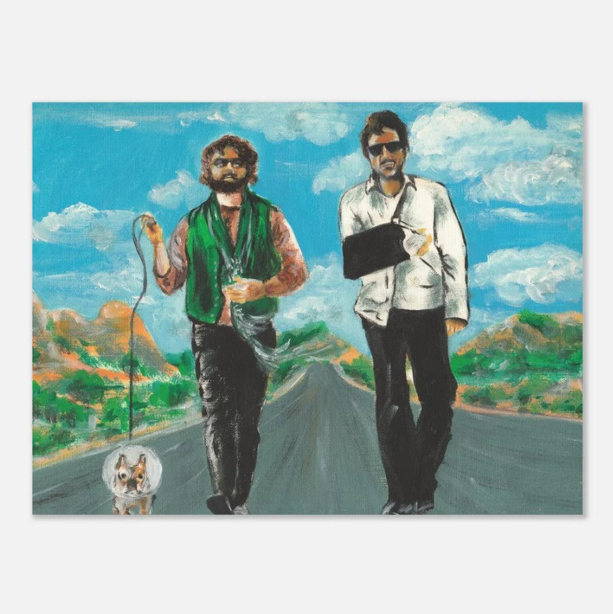 Robert Downey.Jr. and Zach Galifianakis in Due Date