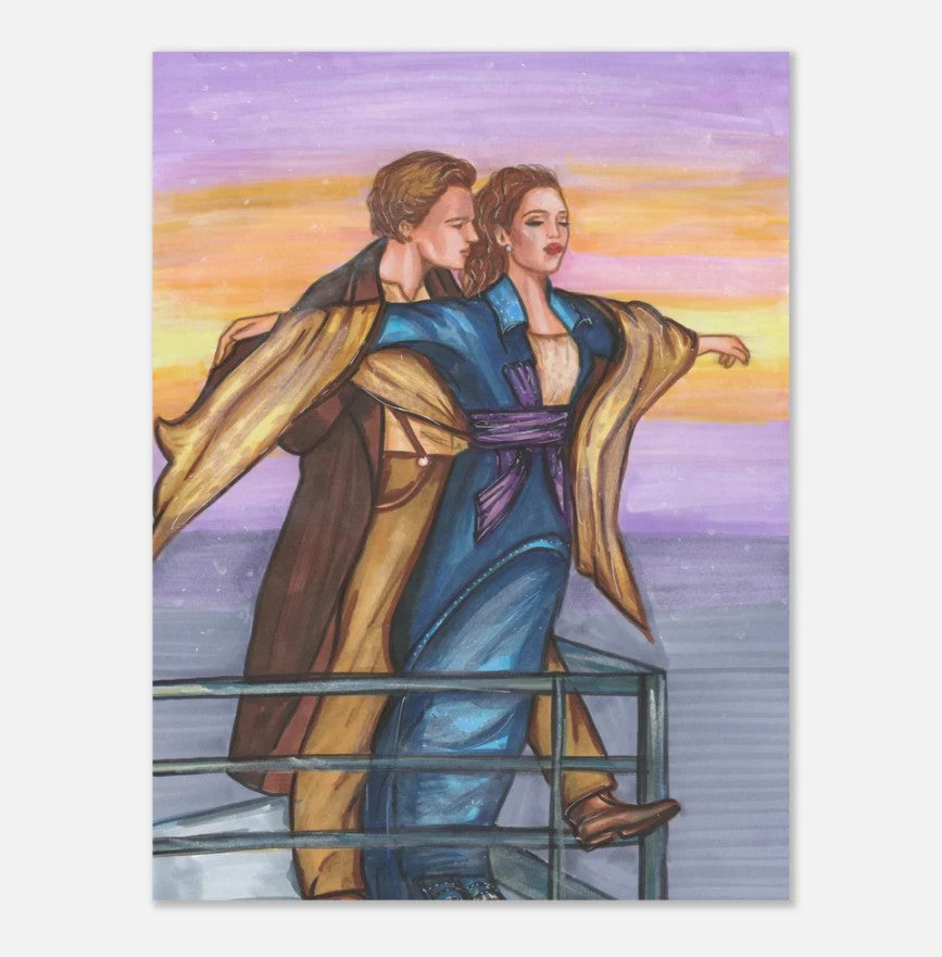 Kate Winslet and Leonardo DiCaprio in Titanic