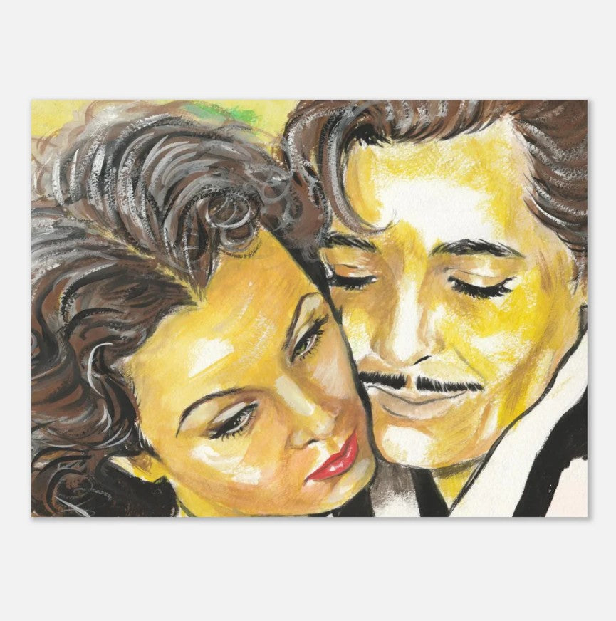 Clark Gable and Vivien Leigh as Rhett and Scarlett in Gone With the Wind