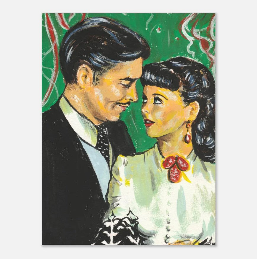 Clark Gable and Vivien Leigh as Rhett and Scarlett in Gone With the Wind