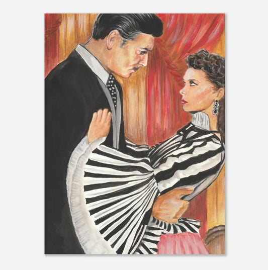Clark Gable and Vivien Leigh as Rhett and Scarlett in Gone With the Wind