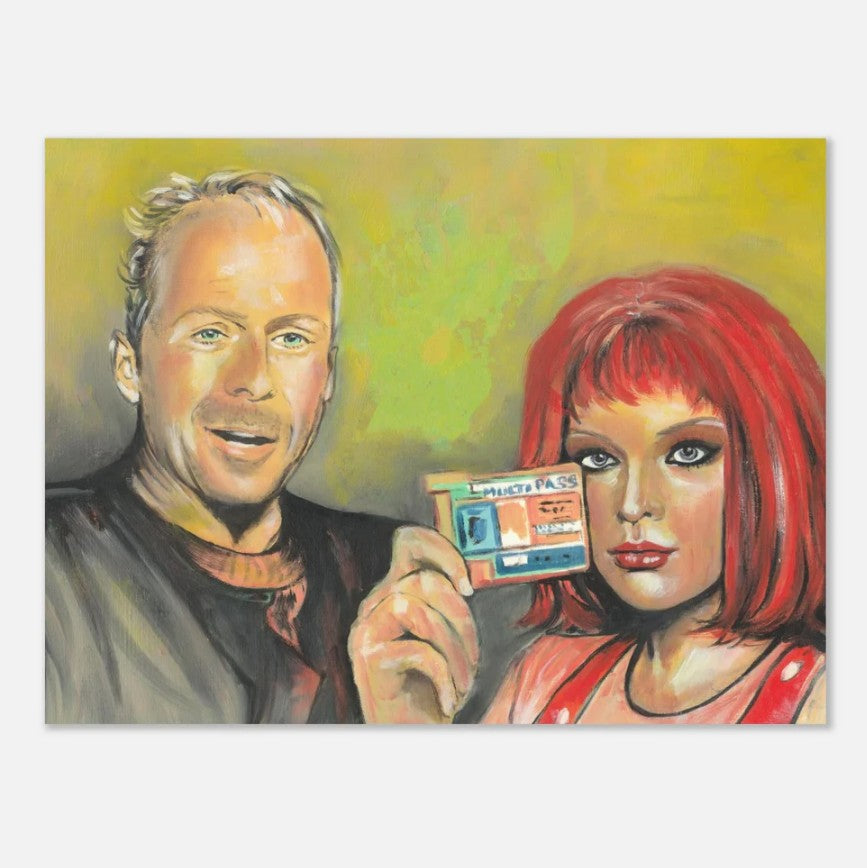 Bruce Willis and Milla Jovovich in The Fifth Element