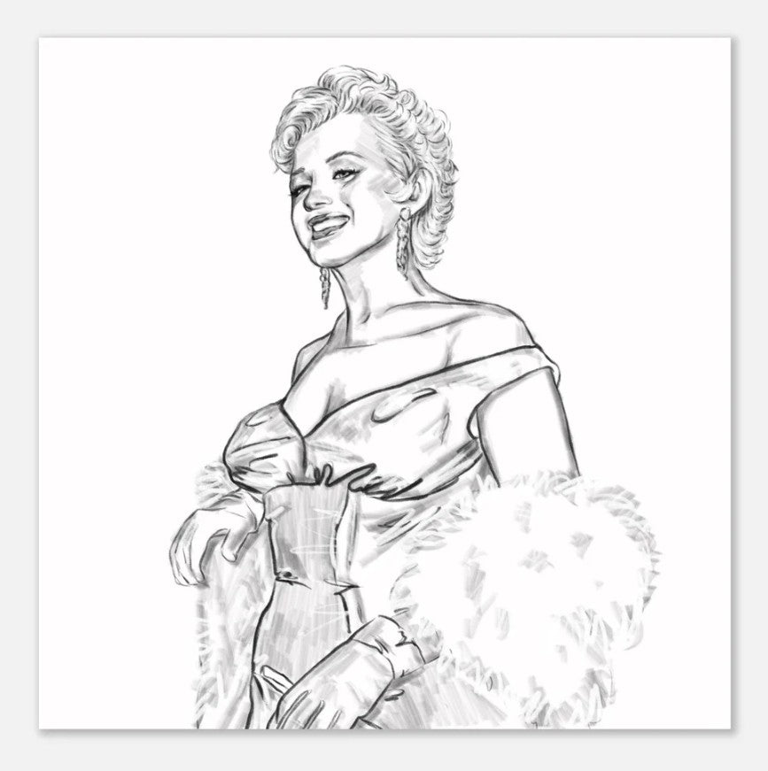 Marilyn Monroe at the premiere of The Seven Year Itch
