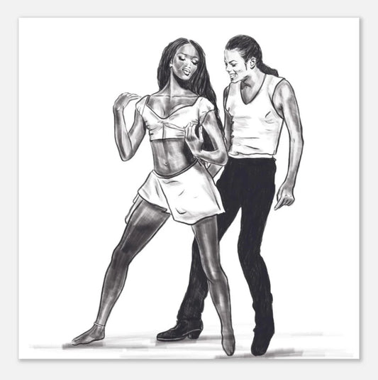 Michael Jackson and Naomi Campbell