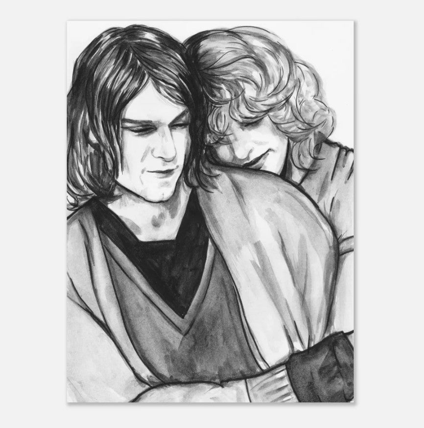 Courtney Love  and Kurt Cobain