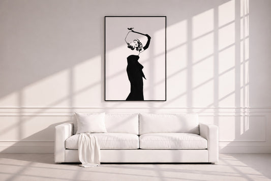 Rita Hayworth as Gilda. Museum Framed Print