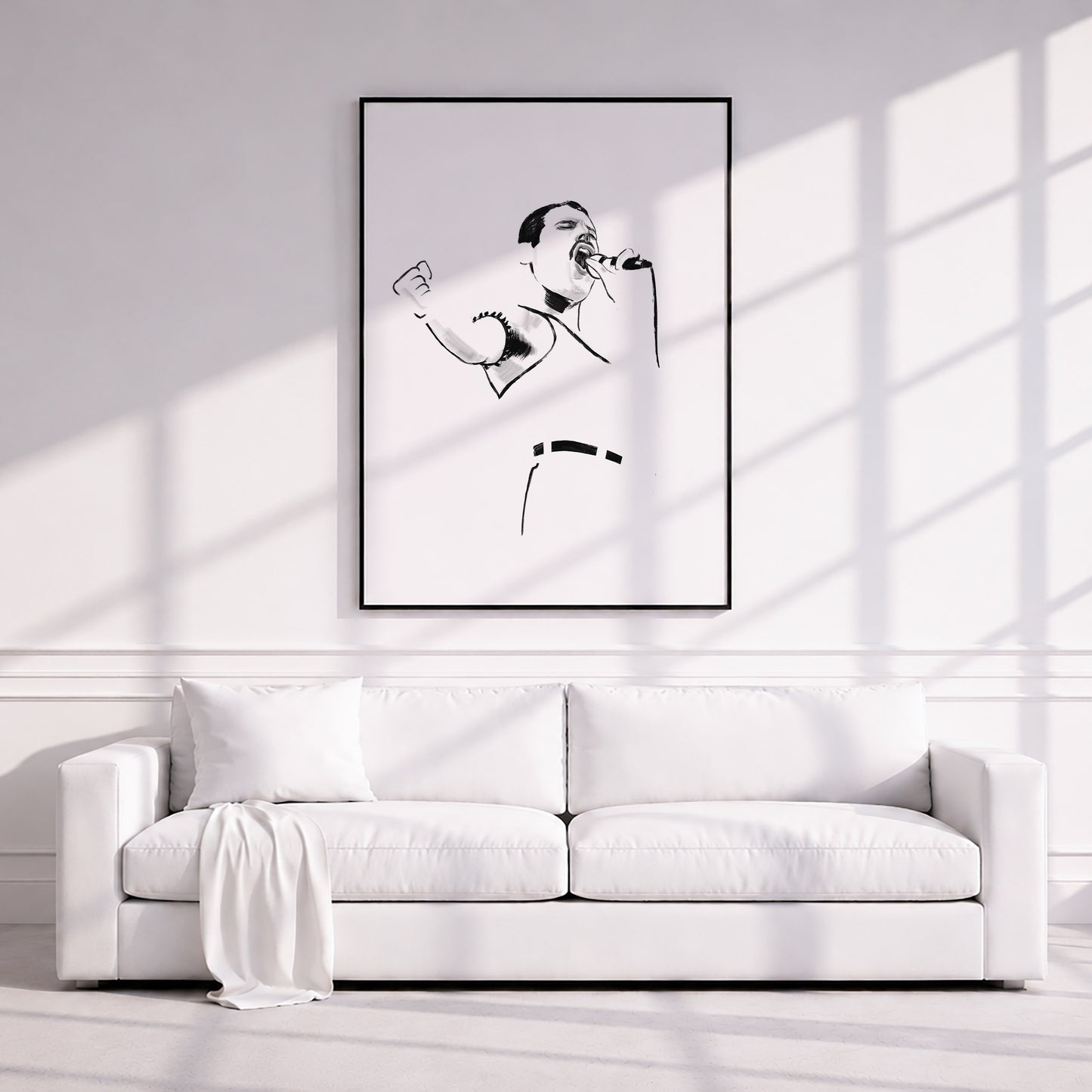 Freddie Mercury. Museum Framed Print