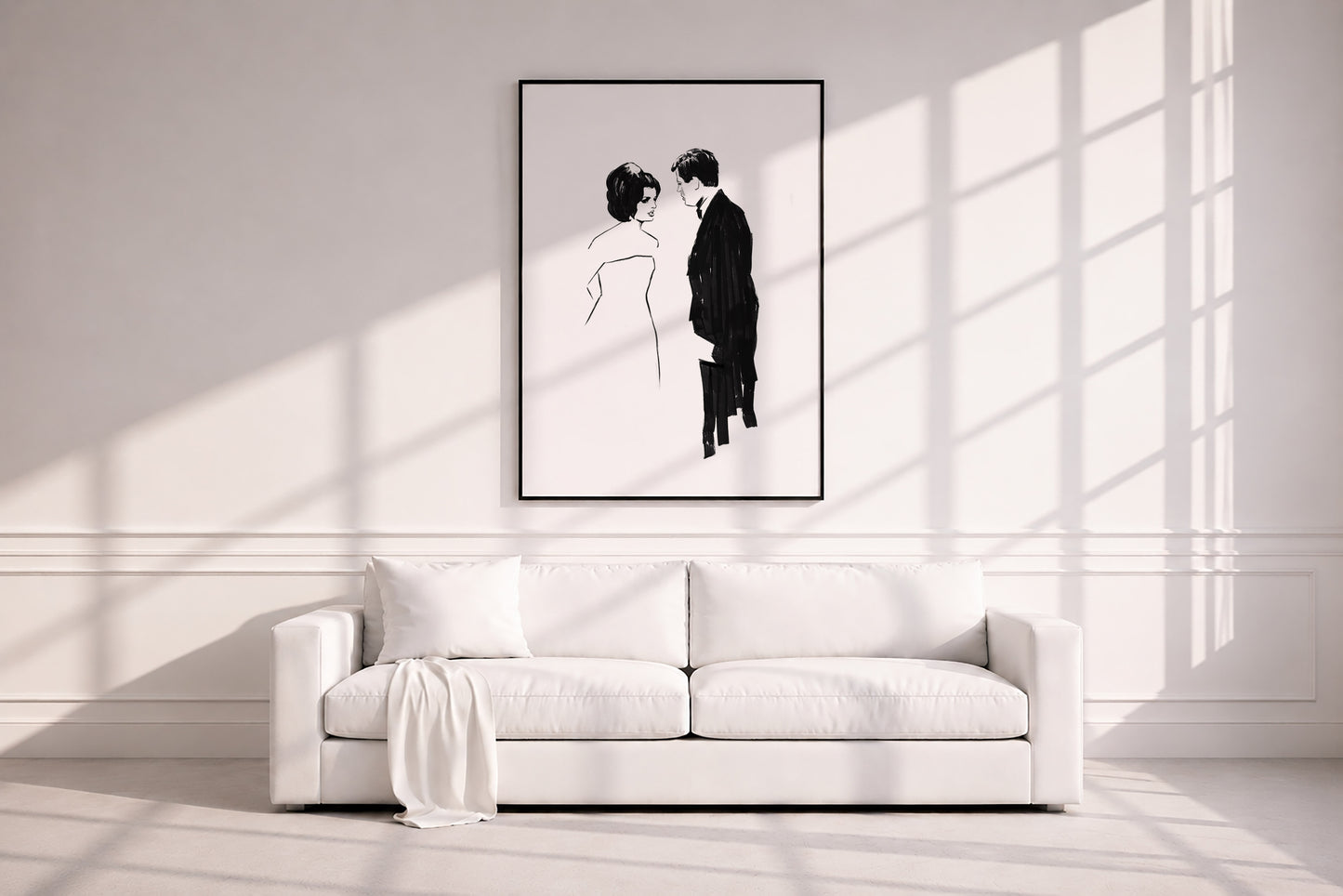 Jacqueline Kennedy and John F. Kennedy (JFK). Museum Framed Print
