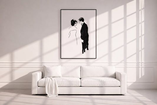 Jacqueline Kennedy and John F. Kennedy (JFK). Museum Framed Print