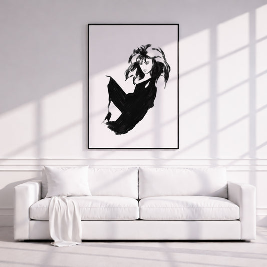 Farrah Fawcett. Museum Framed Print