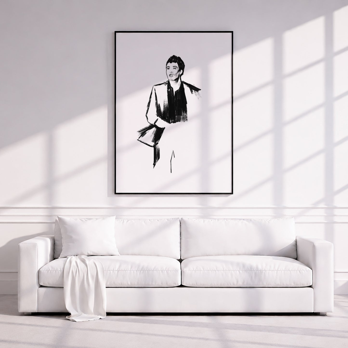 Al Pacino as Tony Montana in Scarface. Museum Framed Print