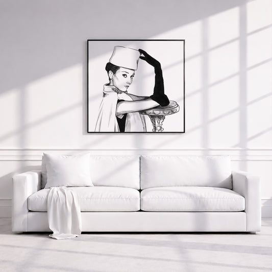 Audrey Hepburn. Museum Framed Print