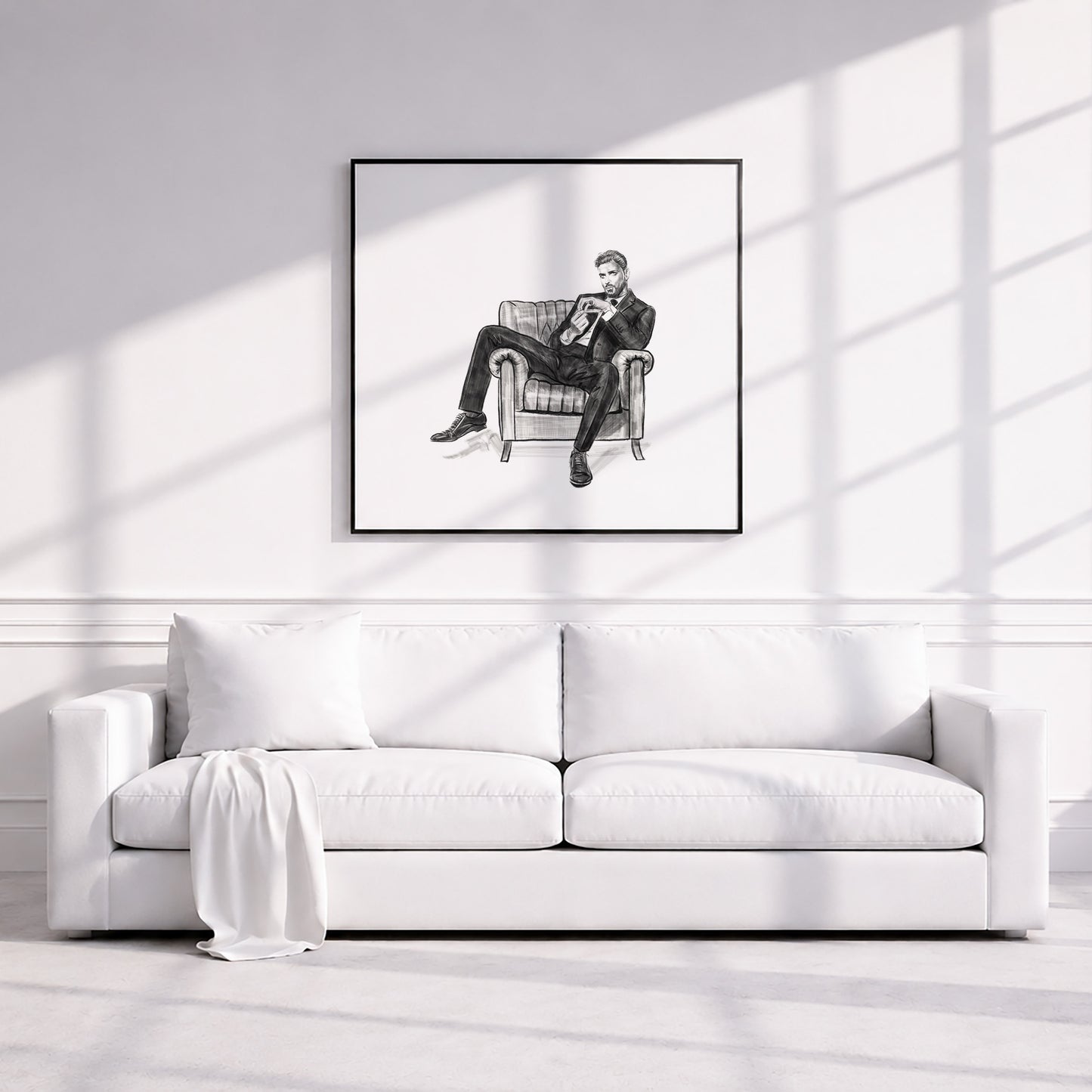 Michele Morrone | Framed Fine Art Print