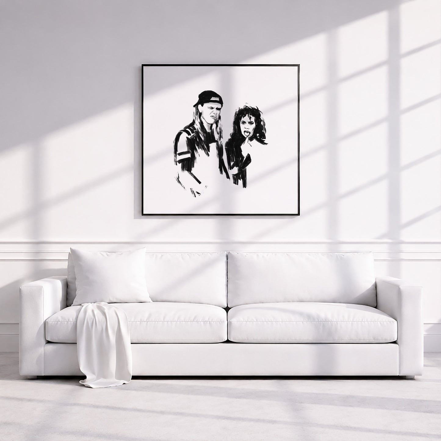 James Hetfield and Kirk Hammett. Museum Framed Print