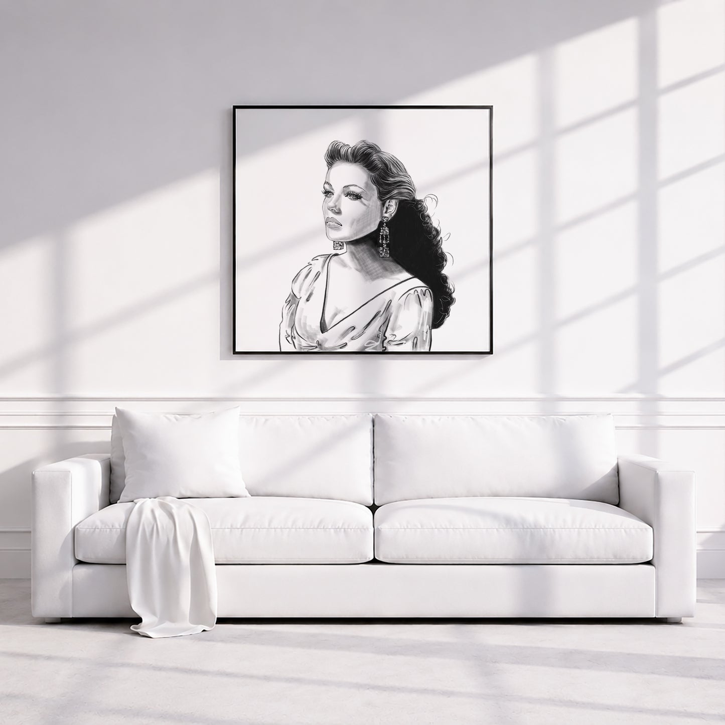 Gene Tierney | Framed Fine Art Print