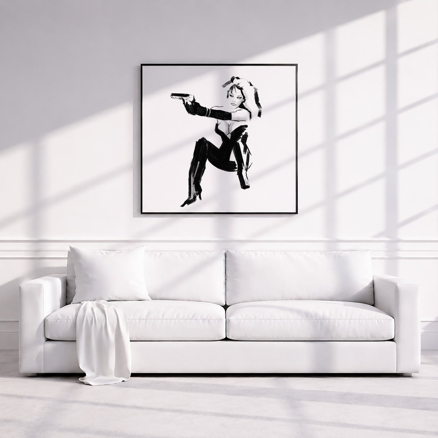 Pamela Anderson in Barb Wire. Museum Framed Print