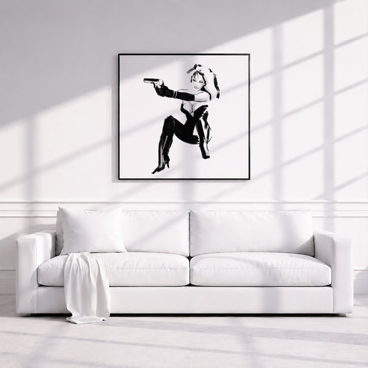Pamela Anderson in Barb Wire. Museum Framed Print