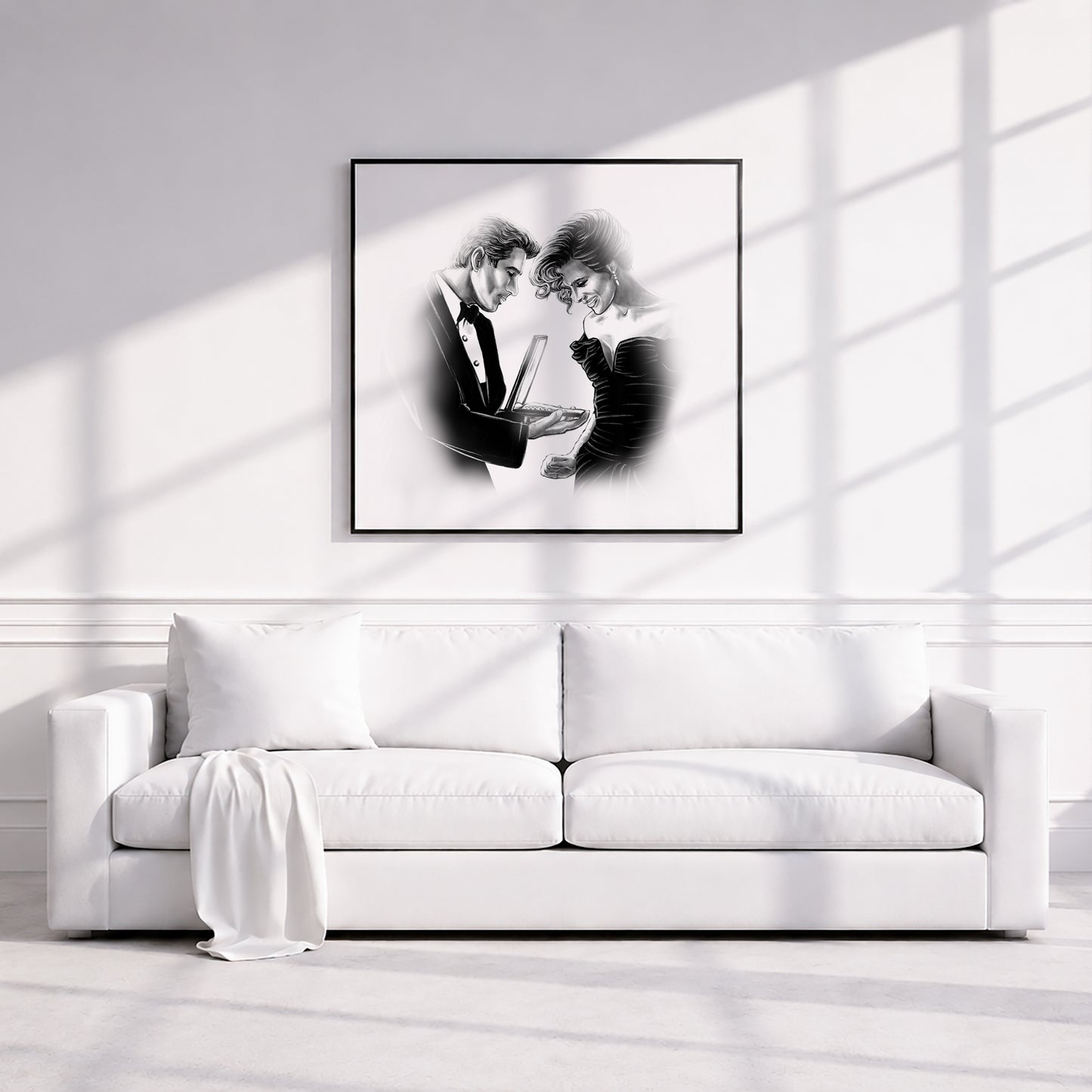 Richard Gere and Julia Roberts in Pretty Woman | Framed Fine Art Print
