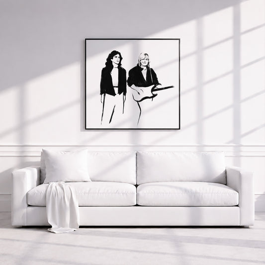Dieter Bohlen and Thomas Anders. Museum Framed Print