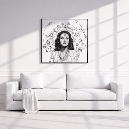 Hedy Lamarr. Museum Framed Print